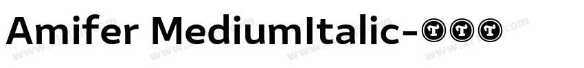 Amifer MediumItalic字体转换